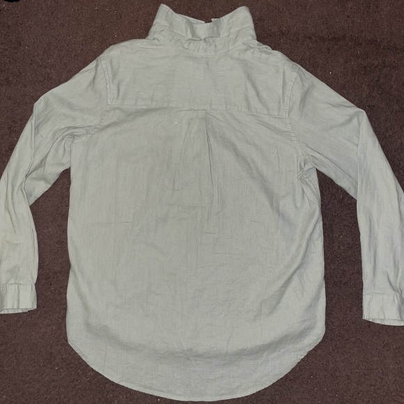 Linen/Cotton Blend Button Down Shirt - Picture 2 of 7